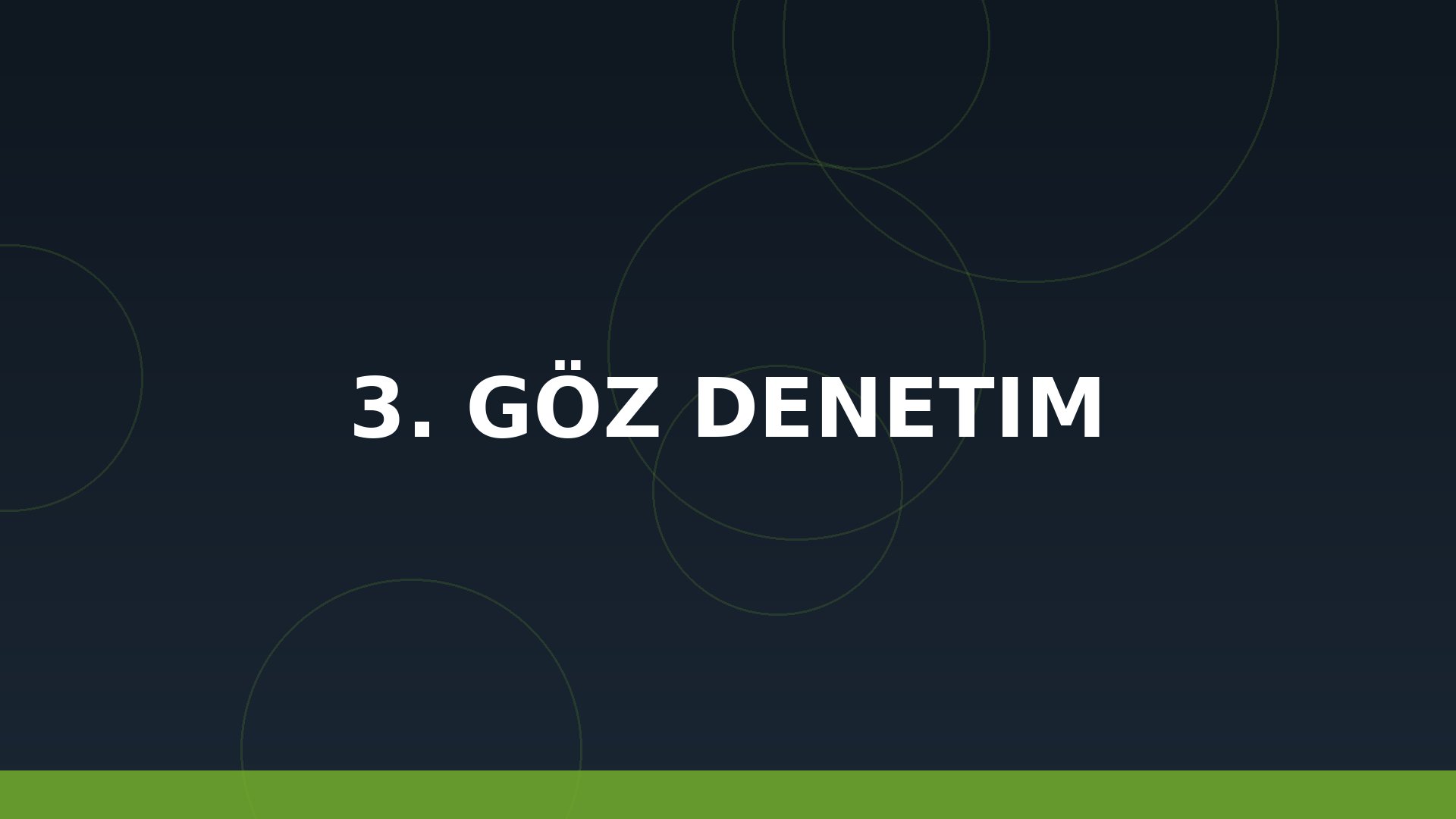 3 Göz Denetim